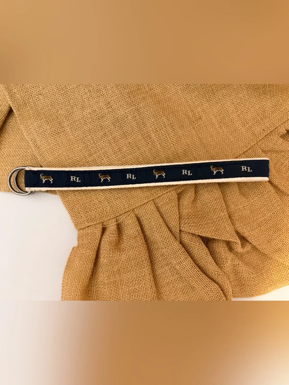 Boys XS Ralph Lauren Dog Puppy Belt Double Loop 22” long GUC washable canvas 🐕